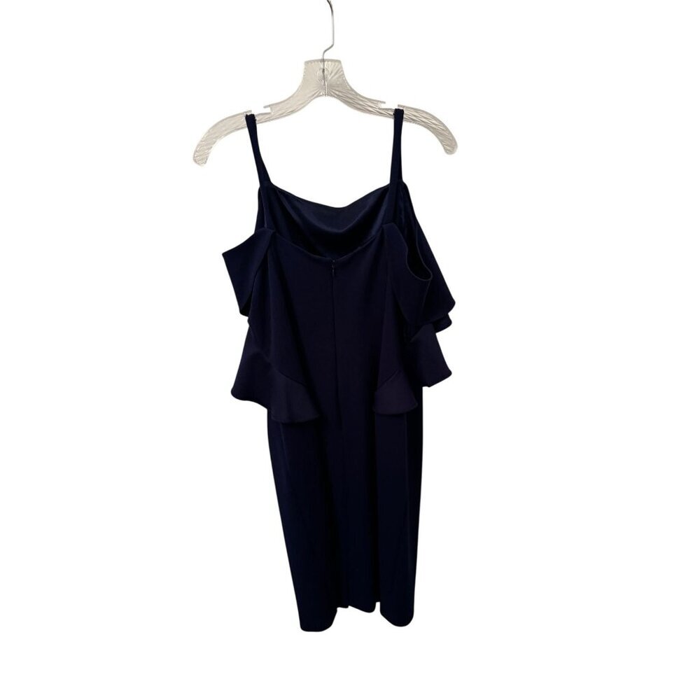 Adriana Papell navy evening gown size 12 - Picture 2 of 3